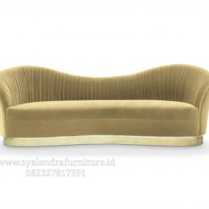 Daybed Minimalis Lengkung Gold